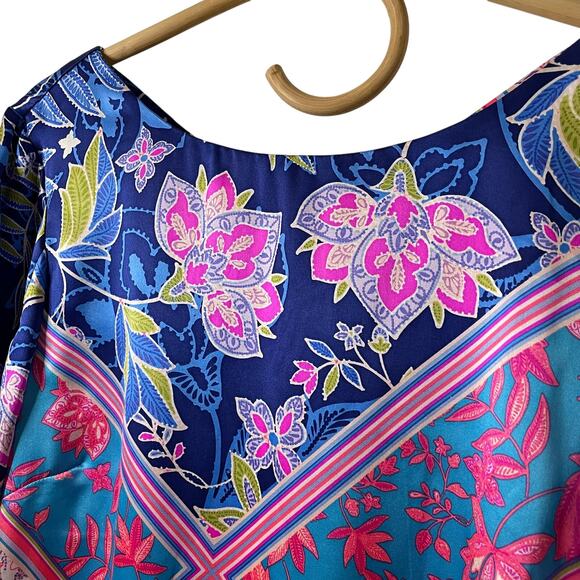 Alice & Trixie by Angela George Long-Sleeved Silk Dress - M - Picture 1 of 10
